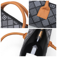 Estuche de Viaje para Vino de Cuero Personalizado por el Fabricante, con Asa, Caja para Vino