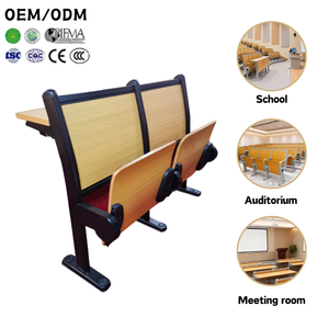 Bureau et chaise de salle de conférence universitaire, mobilier scolaire, bureau et chaise d'étudiant, ensemble de table et de chaise scolaire pour le lycée - Product Image 1