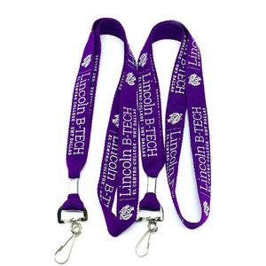 Lanière personnalisée QM en polyester tissé durable avec logo sur mesure, porte-badge et crochet de cou pour croisière - Product Image 2