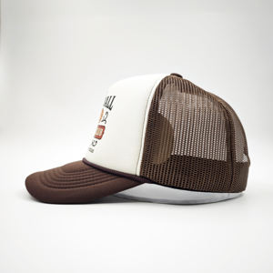 Casquettes de baseball unisexe 5 panneaux en tissu éponge, maille et mousse, style Y2K, personnalisables avec logo imprimé ou brodé, couleur unie, pour le sport et le cyclisme - Product Image 4