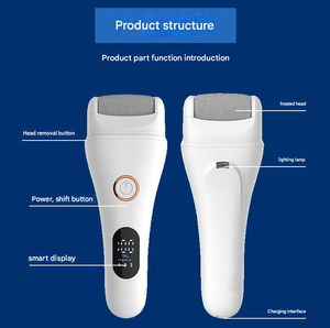 Râpe électrique pour les pieds, éliminateur de callosités, outils de pédicure pour éliminer les peaux mortes, soin des pieds - Product Image 5