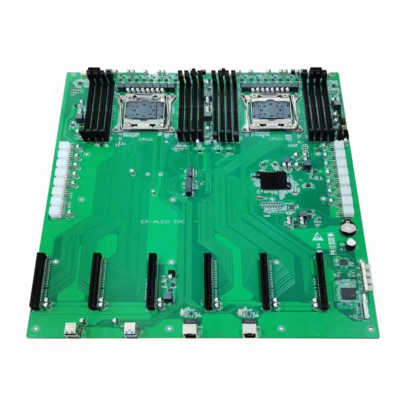 ALEO материнская плата X99-6plus материнская плата ddr4 16 Гб 6gpu материнская плата видеокарта 64 Гб msata E5-2698v3