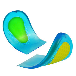 Almohadilla <span class=keywords><strong>de</strong></span> medio talón para aliviar el <span class=keywords><strong>dolor</strong></span> <span class=keywords><strong>de</strong></span> talón, suave y cómodo, para deportes, alveolar, absorción <span class=keywords><strong>de</strong></span> impacto - Product Image 5
