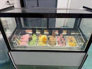 Vitrina Refrigeradora Comercial de 8 Bandejas para Postres y Helados, Congelador de Mostrador para Gelato con Descongelación Automática - Product Image 6