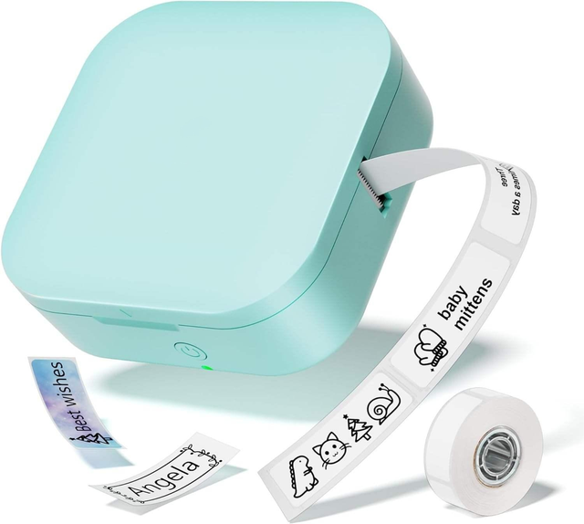 Q30 Aimo Small Size Mini Portable Thermal Label Printer 15mm Sticker Maker Printer for Ios Android