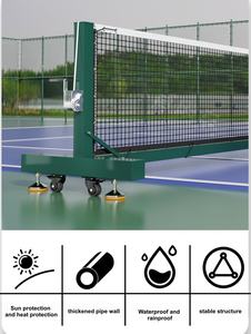 Lưới cầu lông pickleball chuyên nghiệp 22FT, chất liệu polyethylene cao cấp, khung ống mạ kẽm chắc chắn, bánh xe tiện dụng, chất liệu sợi carbon - Product Image 5