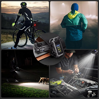 Mini lampe torche LED EDC super lumineuse 300mAh ou 750mAh, rechargeable par USB, lanterne de camping d'urgence en ABS, SOS