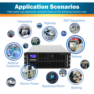 Alimentation sans interruption (ASI) <span class=keywords><strong>en</strong></span> <span class=keywords><strong>ligne</strong></span> 10 kVA 9 kW à autonomie prolongée, monophasée, chargeur 4A, 4U, 110 V pour applications médicales/appareils électroménagers, prise <span class=keywords><strong>en</strong></span> charge OEM/ODM - Product Image 6