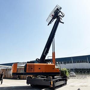 Shenghong DTH Bergrotsboorinstallatie met hoge hefvermogen, diesel aangedreven, rupsbanden, hellingbescherming, telescopische arm, pomp en motor - Product Image 5