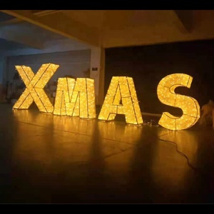 Chiều Cao 150Cm 24V Điện Áp Thấp 3D Lớn Xmas Chữ Motif Đèn Ngoài Trời IP65 Đường Phố Hiển Thị Giáng Sinh Chiếu Sáng Trang Trí - Product Image 4