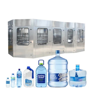 Hoàn Chỉnh Dây Chuyền <span class=keywords><strong>S</strong></span>ản Xuất Nước Tự Động Rửa Làm Đầy Đóng Nắp 3-Trong-1 Máy Làm Đầy Nước Máy Đóng Chai Nhà Máy - Product Image 1