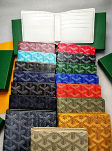 Cartera Corta Multifuncional de Doble Pliegue, Tarjetero, Bolsa para Guardar Tarjetas Móviles, Cartera Corta con Cierre, Estilo de Diseñador con Caja de Regalo - Product Image 4