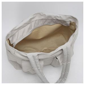 Sac à main matelassé léger et décontracté de grande capacité, couleur unie, multi-poches, pour le travail - Product Image 3