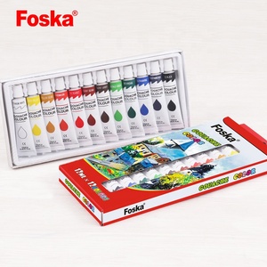 Foska <span class=keywords><strong>12</strong></span> colores 12ml no tóxico 12PCs Gouache Color Paint Set Safe Water Color Paint Set <span class=keywords><strong>para</strong></span> <span class=keywords><strong>niños</strong></span> - Product Image 6