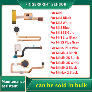 小米8 6 Lite <span class=keywords><strong>SE</strong></span> Mi5S混合最大<span class=keywords><strong>2</strong></span> 2S <span class=keywords><strong>3</strong></span> Plus触摸标识返回按钮菜单Flex的指纹传感器连接主页按钮 - Product Image 1