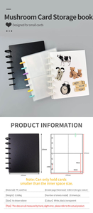 Wenshun A5 classeur 4 poches Photo manches <span class=keywords><strong>Album</strong></span> Star Chasing jeu carte stockage champignon trou disque Expansion recueillir livre - Product Image 3