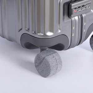 FaSoLa Suitcase Wheel Covers Grey Polyester Protective Dust Proof Luggage Accessories - Product Image 4