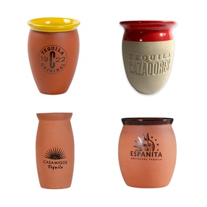 16 oz hecho a mano Fiesta Cantarito Cup Tazas De Barro Mexican <span class=keywords><strong>Margarito</strong></span> Clay Cup - Product Image 6