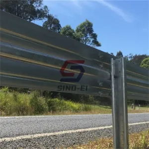 Barrière de sécurité routière rurale en acier de rambarde ondulée de poutre utilisée par sécurité routière à vendre