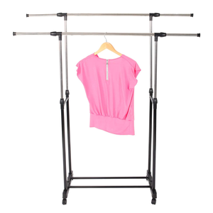 Customizable Multi Layer Drying Racks Metal Vertical Clothes Rack Asssembled Adjustable Simple Cloth Drying Stand - Product Image 3