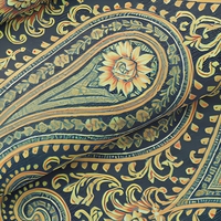 Tissu en popeline de coton extensible, tissé, imprimé réactif sur écran rotatif, avec élasthanne respirante, pour chemises de mode décontractées pour filles