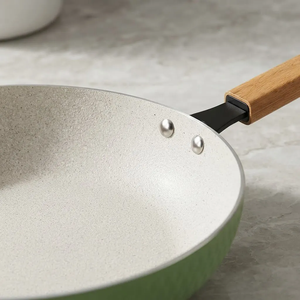 Sartén de aluminio en oferta, sartén para saltear con revestimiento antiadherente para estufas de gas e inducción. - Product Image 6
