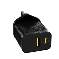 Chargeur USB-C PD 40W pour ordinateur portable, adaptateur secteur universel GaN de voyage avec protection OTP/OVP/OCP, certifié CE/FCC, garantie 12 mois, qualité médicale