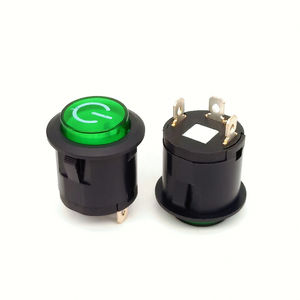 באיכות גבוהה 22mm פלסטיק כפתור מתג 12/24V LED כוח מנורת רגעי לחצן מתג - Product Image 3