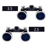 Medical Dental Loupes 2.5X/3.5X Binocular Surgical Glasses Oral Surgery Magnifier with LED Light Class I