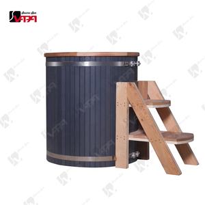 Vapasauna üretici tek soğuk buz dalma 304 # paslanmaz çelik astar ve PVC ahşap plastik buz dalma küvet - Product Image 3