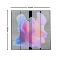 Écran LED transparent haute luminosité P3.9 pour affichage publicitaire sur vitrine de centre commercial