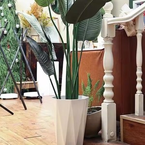 Pot à plantes en résine <span class=keywords><strong>plastique</strong></span> verte extra-large <span class=keywords><strong>pour</strong></span> balcon et salon <span class=keywords><strong>pour</strong></span> plantes vertes et <span class=keywords><strong>fleurs</strong></span> - Product Image 4