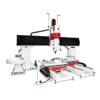 Machine de fraisage CNC 5 axes avec contrôleur Syntec, moteur monobroche haute puissance pour le travail du bois, la sculpture de meubles, de canapés et de accoudoirs