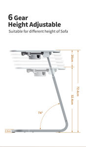 Table d'appoint de <span class=keywords><strong>lit</strong></span> d'usine avec fente <span class=keywords><strong>pour</strong></span> tablette <span class=keywords><strong>plateau</strong></span> de télévision portable <span class=keywords><strong>inclinable</strong></span> réglable <span class=keywords><strong>pour</strong></span> <span class=keywords><strong>lit</strong></span> canapé enfants étude bureau d'ordinateur - Product Image 6