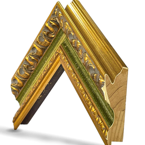 Châu Âu Retro Tự Làm Lắp Ráp Hình Ảnh Khung Khuôn Thông Gỗ Vàng Lá Kích Thước Lớn Tường Treo Tại Chỗ Hàng Hóa Thông Gỗ Hình Ảnh Khung - Product Image 2