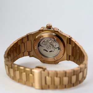 Chinese Custom Quality Wristwatch, 13mm Thick NH35 Movement, Skeletonized Mechanical Hand Strap, Sapphire <b>Case</b> - Product Image 4