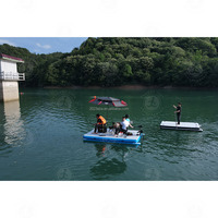 Personnalisé Géant 3m Par 2m Eau Mer Lac Quai De Pêche Flotteurs Dock Gonflable Flotteurs Avec Moteur