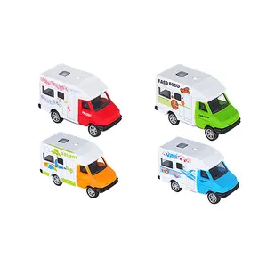 Mobil Mainan Logam Miniatur Rumah Motor Plastik Tarik Kembali Skala 1:64 HN820368