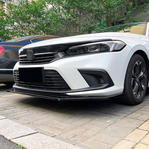 Amp-Z Front Bumper <b>Lip</b> <b>Splitter</b> Carbon Fiber Texture Matte Finish For 2021 Honda Civic 11th Generation Tuning Style - Product Image 3