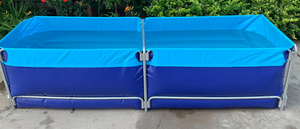 Serbatoio per tubi in acciaio zincato in tela PVC per altre attrezzature di acquacoltura per la piscicoltura - Product Image 6