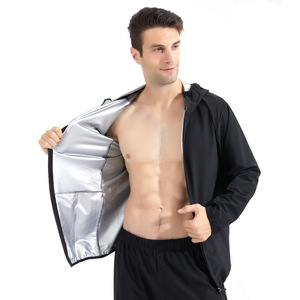 Vente à chaud de survêtements pour hommes pour l'entraînement physique Perte de poids Réduction de la graisse Combinaison de <span class=keywords><strong>sauna</strong></span> en gros - Product Image 2