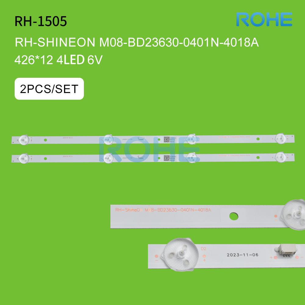 ROHE RH-1505 Shineon M08-BD23630-0401N-4018A 4LED TV Backlight