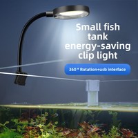 Nouvelle lampe à pince Turtle avec rotation à 360°, prise USB, LED pour aquarium et aquascaping, sans matériau