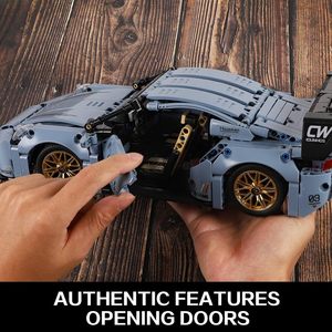 TOYLINX Sports Race Car Building Set <strong>Kit</strong> 1:14 Scale ABS Plastic Construction Toy Unisex Birthday Gift - Product Image 5