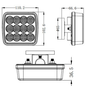 Kits d'éclairage stroboscopique <span class=keywords><strong>sans</strong></span> <span class=keywords><strong>fil</strong></span> LED ECE E mark Lampe d'avertissement d'urgence rechargeable ambre pour <span class=keywords><strong>remorque</strong></span> camion Rv tracteur Yacht - Product Image 5