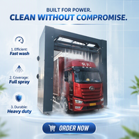 Équipement de lavage de voitures à structure renforcée durable et économe en eau, machine de lavage de bus pour grands camions et conteneurs