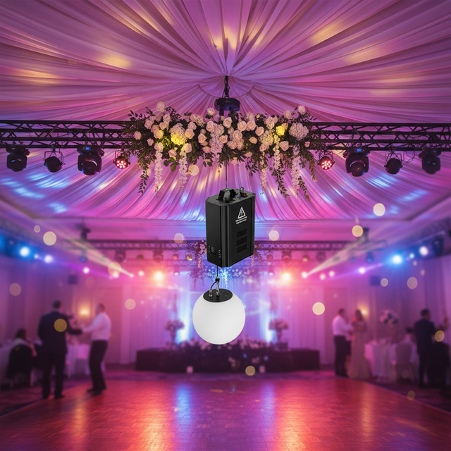 Ceiling Lifting DMX Kinetic Ball LED Stage Light for Stage