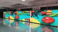 Écran LED d'affichage numérique mobile flexible incurvé SMD couleur pleine p3.91 pour publicité intérieure et location, idéal pour vitrine et affichage TV
