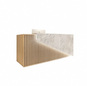 Zs <b>Simple</b> Bar Company Reception <b>Desk</b> Luminous Light Strip Office Hotel Mall Front <b>Desk</b> Barber Shop Billiards Room Cashier - Product Image 2