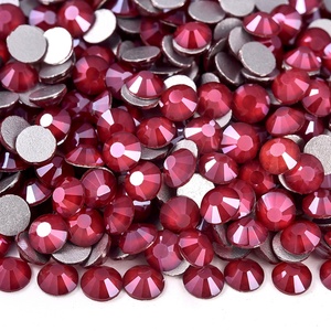 OLeeya 4A Quality Glass Hotfix Mocha Colors With German Glue on Rhinestones Jeans Decoration Hot Fix Rhinestone for Bows Decals - Product Image 3